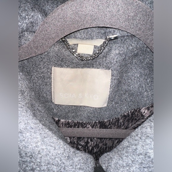 Soia and Kyo grey wool luxury Coat - Picture 2 of 5